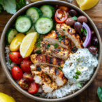 Easy, Healthy Greek Chicken Bowls 5 inesboulila A vibrant and hearty Greek chicken bowl featuring j 7458ec2c 794b 4815 ae67 49647e3424a3