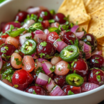 Cherry Salsa Recipe 5 inesboulila A vibrant bowl of fresh cherry salsa featuring juic 3a81fa8f 3e39 423f ae93 6e73c3152287