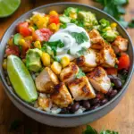 One-Pan Chicken Burrito Bowl (30 Minutes) 5 inesboulila A vibrant one pan chicken burrito bowl featuring ju 3ac6d1c1 6166 478c b818 0ec00d486177