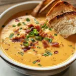 Best French Onion Soup Recipe 5 inesboulila A warm bowl of creamy beer cheese soup rich and vel 4cbbacda 4e14 43b5 81df ed9389dcd07f