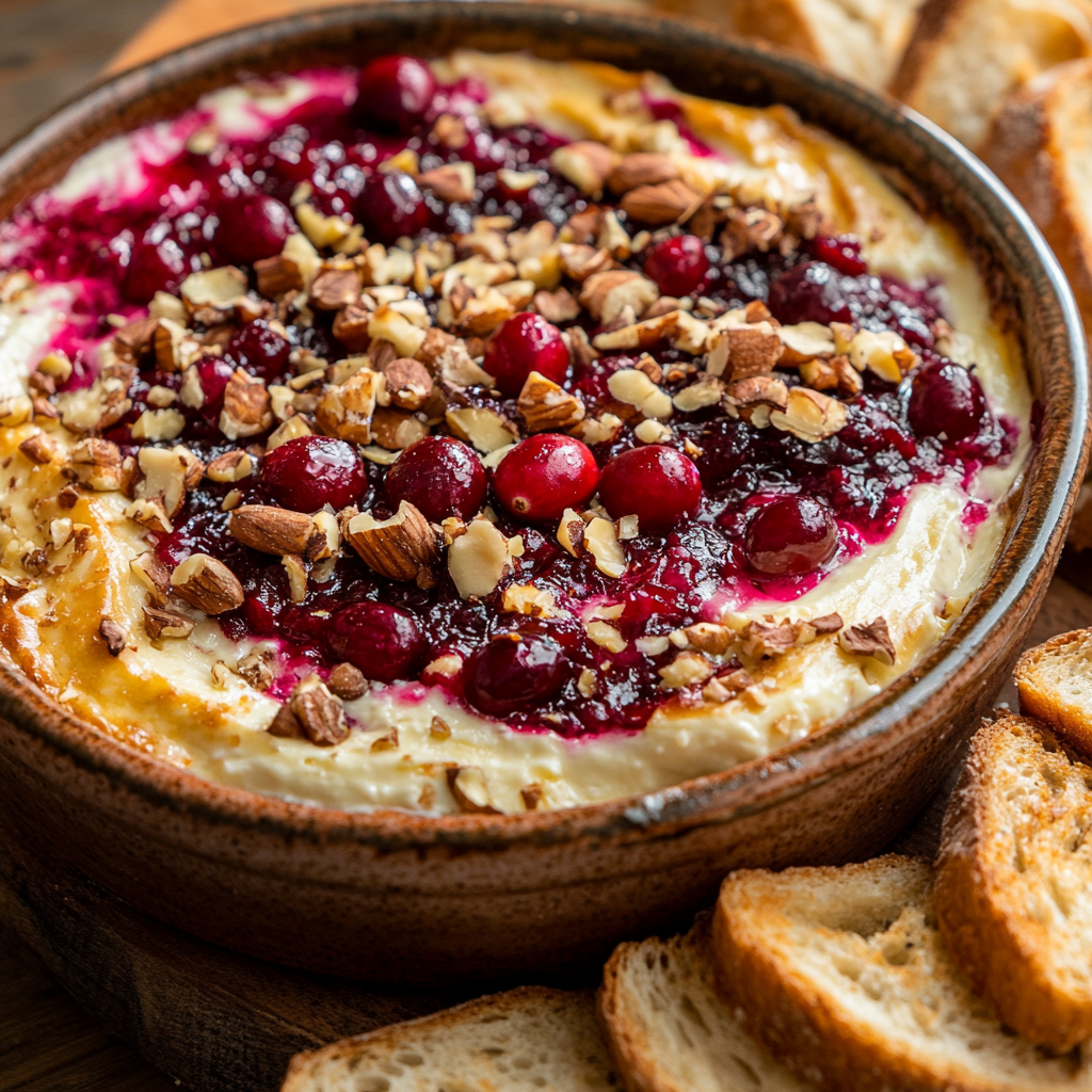 Baked Cranberry Cream Cheese Dip with a Golden Crust 3 inesboulila A warm freshly baked cranberry cream cheese dip wit b4c57f6b cf69 45e2 ac9e d877b0072943
