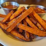 Crispy Oven Baked Sweet Potato Fries 5 inesboulila Crispy oven baked sweet potato fries golden and per f5cc55db 0d45 4f77 af79 dff959322f28