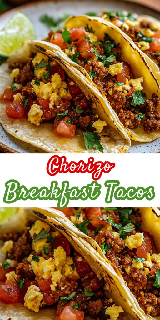 Chorizo Breakfast Tacos: Spicy, Savory, and Perfect for Breakfast! 4 1 33