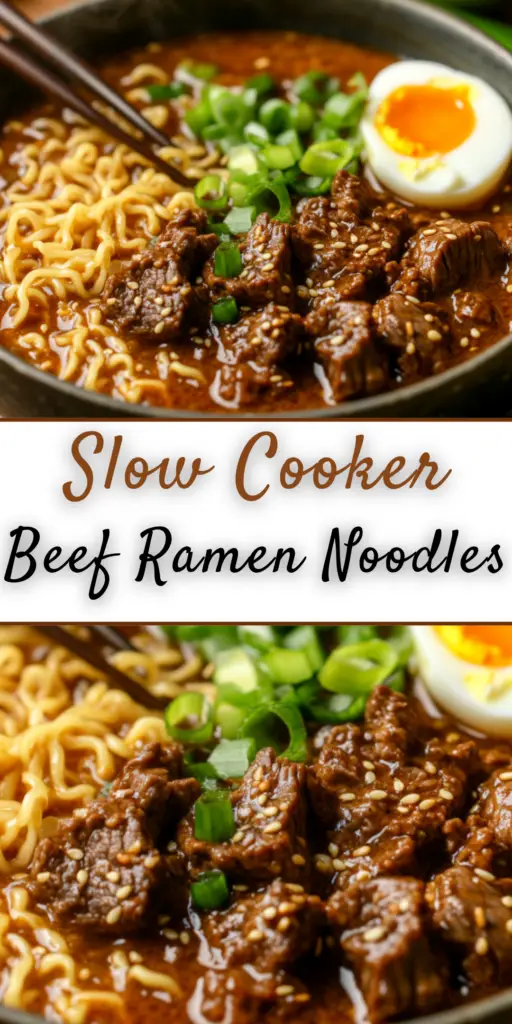 Slow Cooker Beef Ramen Noodles: A Cozy Meal Full of Flavor 4 14 40