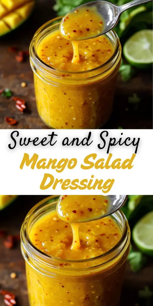 Sweet and Spicy Mango Salad Dressing 4 15 40