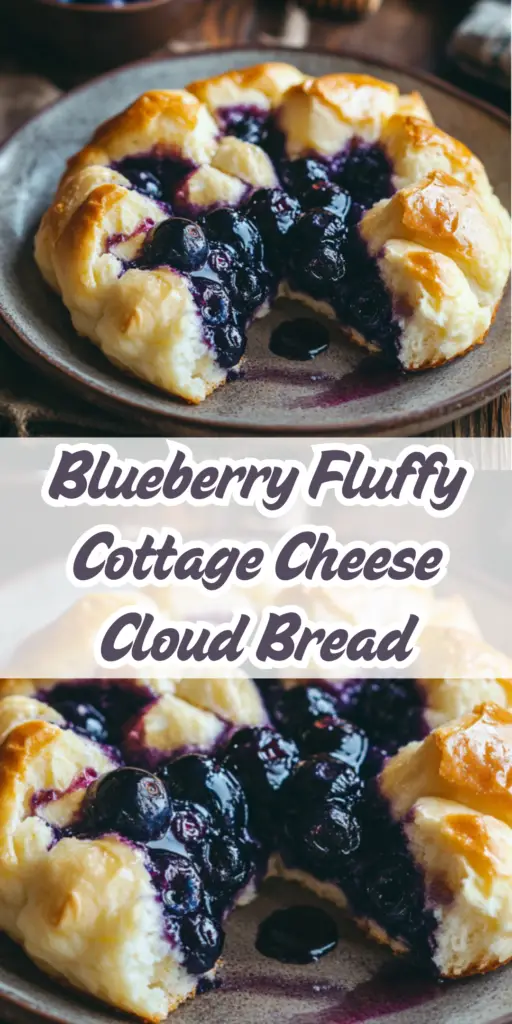 Blueberry Fluffy Cottage Cheese Cloud Bread 4 16 37