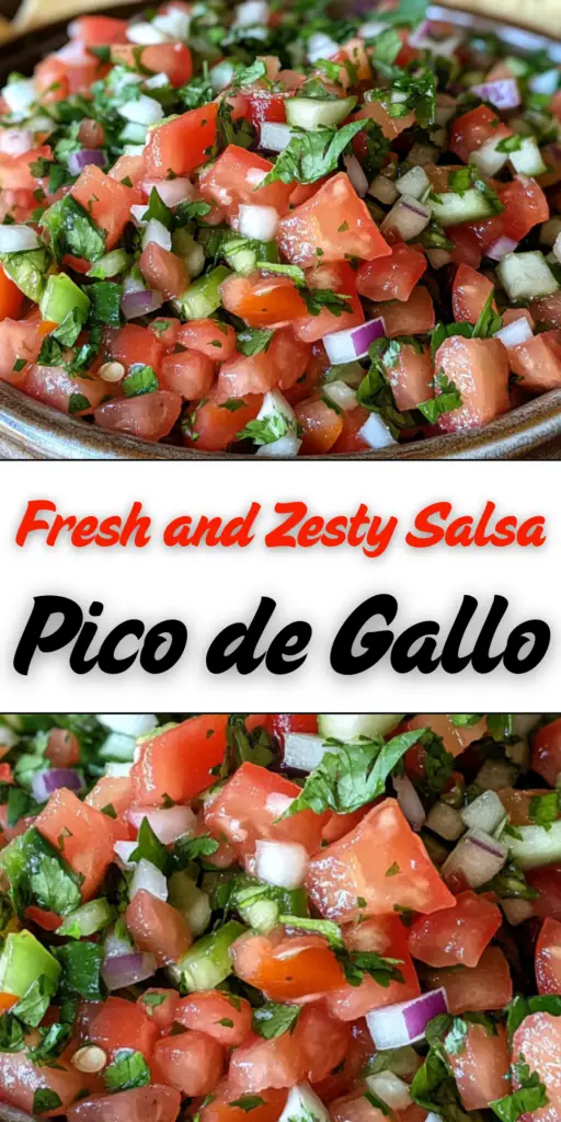 Pico de Gallo: The Fresh and Zesty Salsa You Can’t Resist 4 17 32