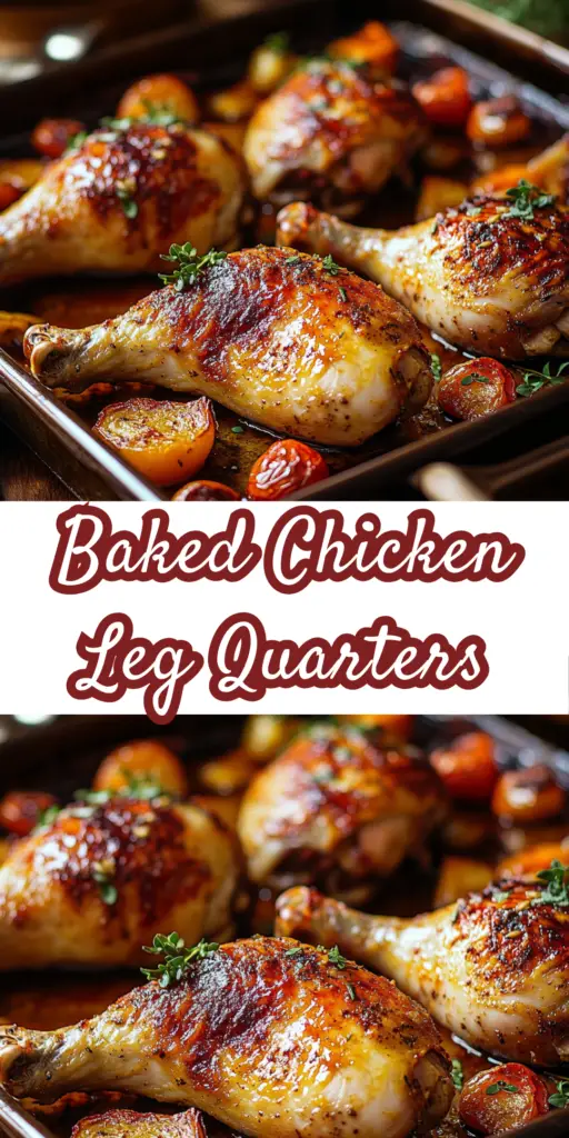 Baked Chicken Leg Quarters: Crispy, Tender, and Full of Flavor! 4 18 19