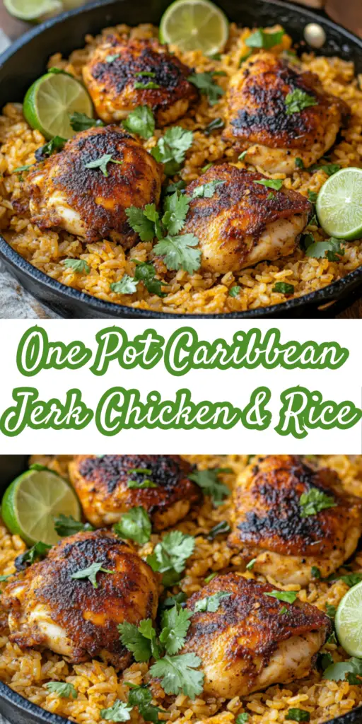 One-Pot Caribbean Jerk Chicken & Rice 4 18 39