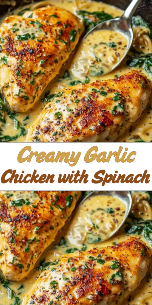 Creamy Garlic Chicken with Spinach for Quick Weeknight Dinners 4 19 39