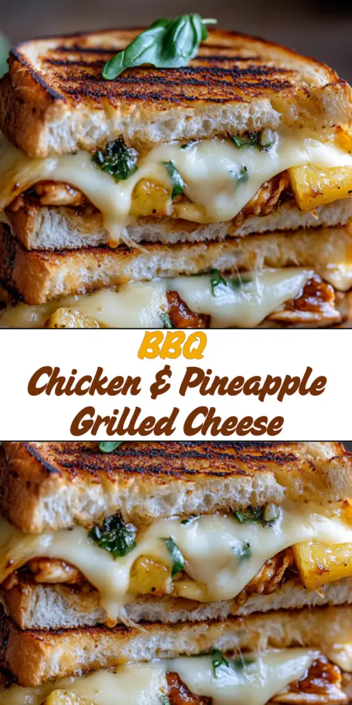 BBQ Chicken & Pineapple Grilled Cheese 4 19 40
