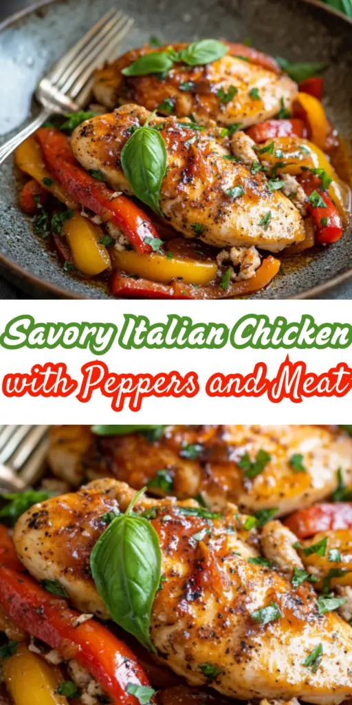 Savory Italian Chicken with Peppers and Meat 4 2 50