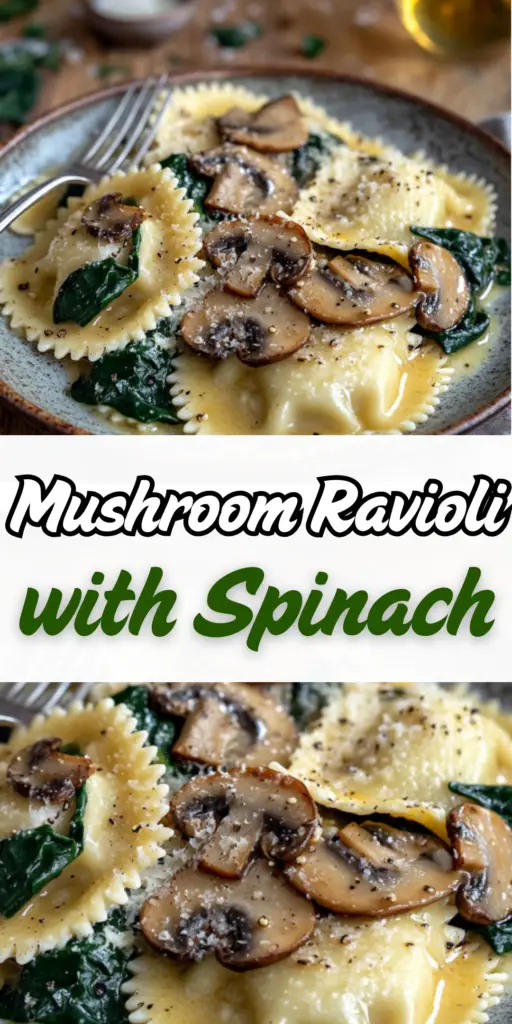 Mushroom Ravioli with Spinach: A Rich and Flavorful Italian Delight! 4 20 15