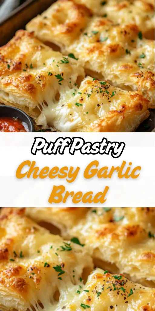 Puff Pastry Cheesy Garlic Bread 4 20 42