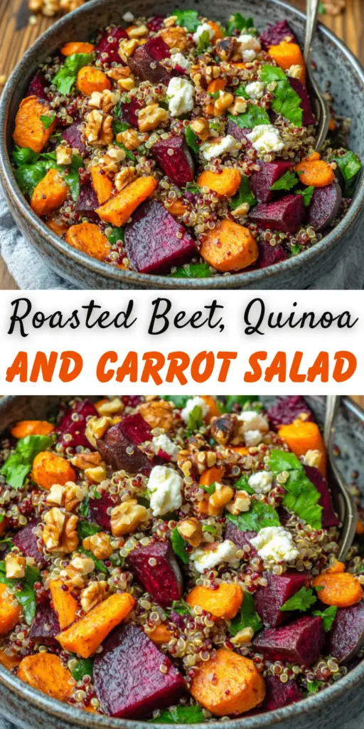 Roasted Beet, Quinoa, and Carrot Salad: Fresh, Nutritious, and Delicious 4 21 15
