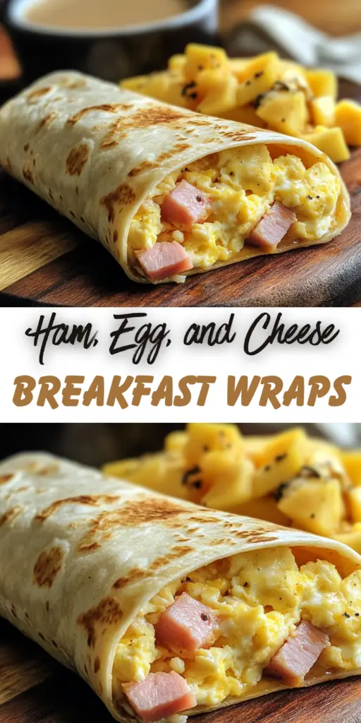 Ham, Egg, and Cheese Breakfast Wraps: Quick, Tasty, and Perfect for Mornings! 4 23 15