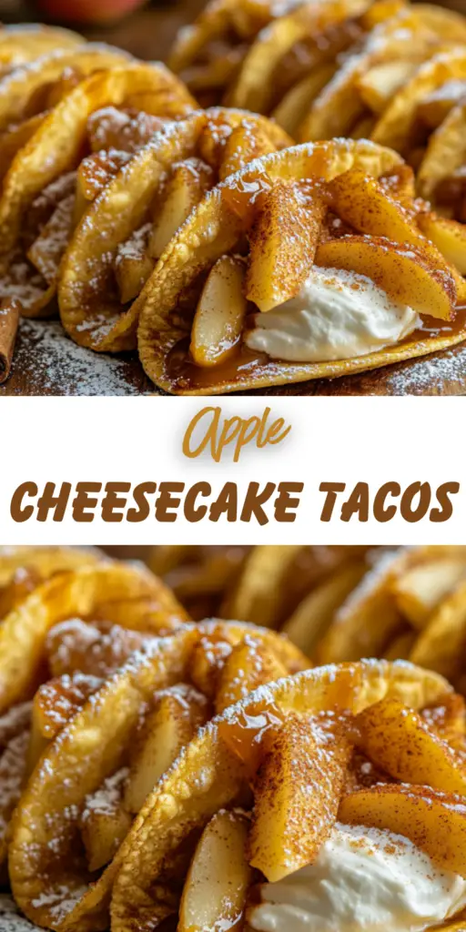 Apple Cheesecake Tacos – A Sweet and Crunchy Delight 4 23 27