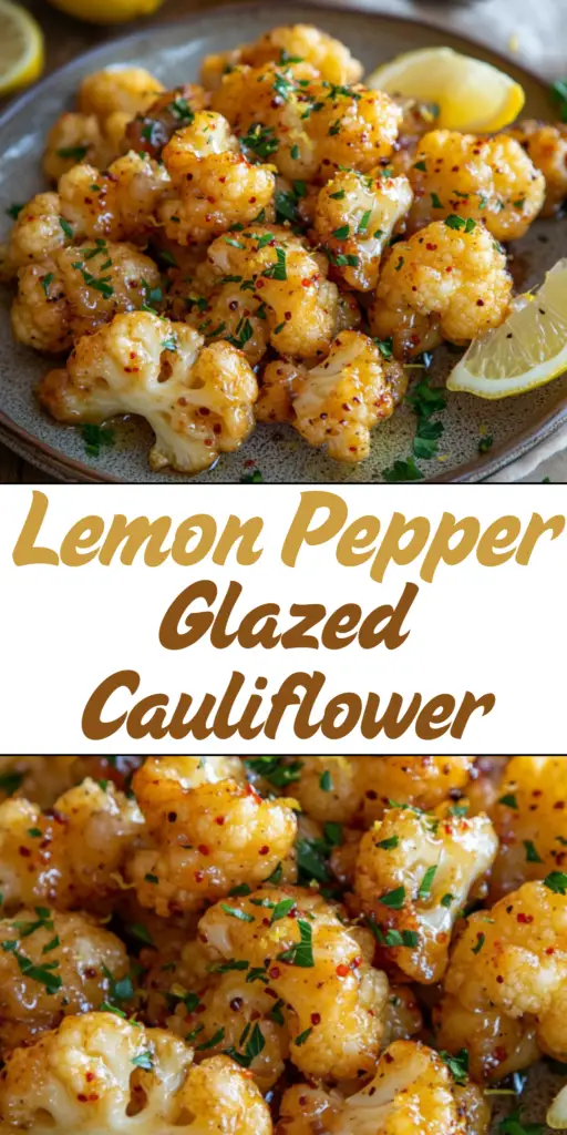 Lemon Pepper Glazed Cauliflower Recipe 4 24 14