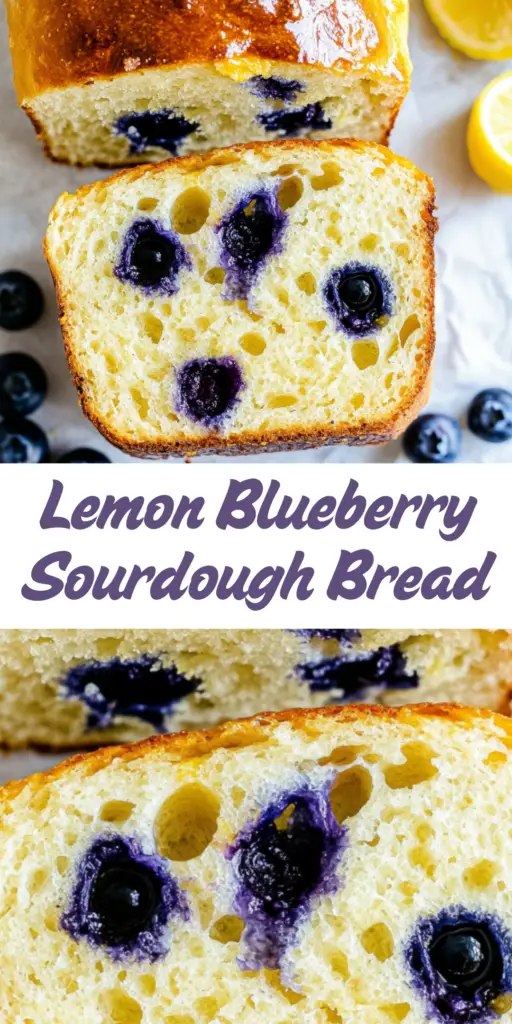 Lemon Blueberry Sourdough Bread – Fresh, Fruity & Delicious! 4 5 46