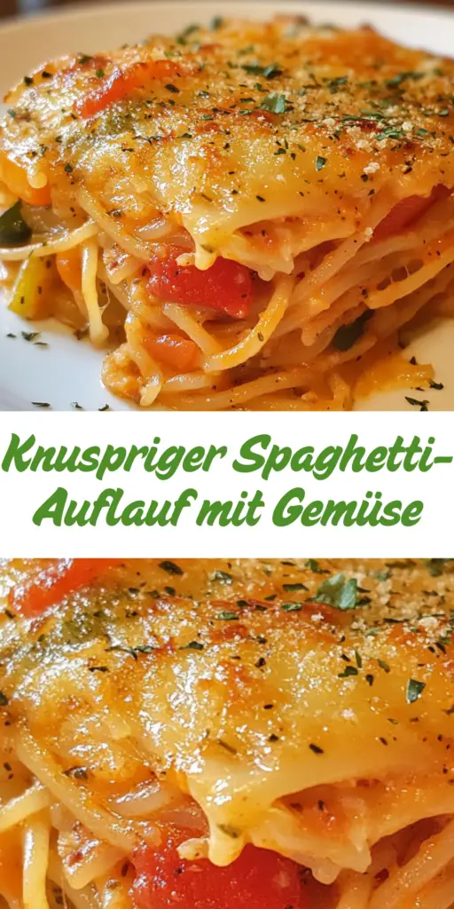 Crispy Spaghetti Casserole with Vegetables: Quick and Delicious! 4 5 63