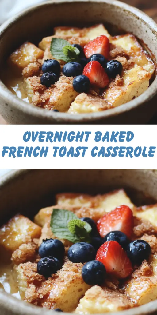 Overnight Baked French Toast Casserole for Two 4 8 59