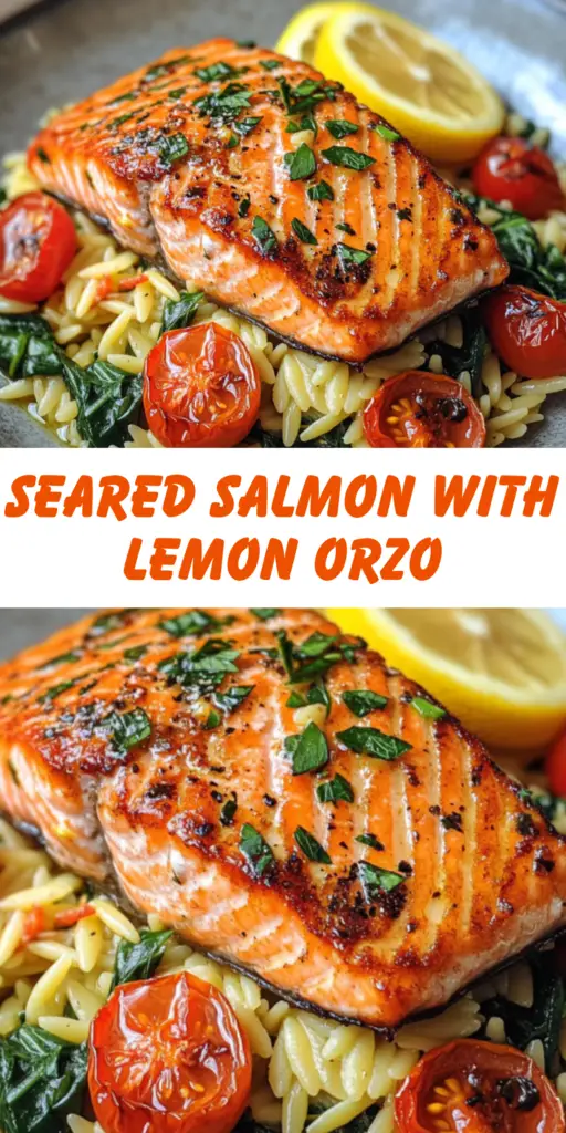 30-Minute Seared Salmon with Lemon Orzo: A Fresh and Flavorful Delight 4 8 62 1