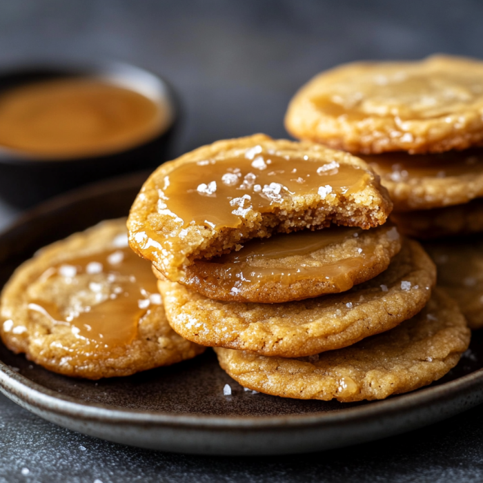 Crispy Salted Caramel Cookies 3 inesboulila A batch of Crispy Salted Caramel Cookies golden bro 4327fbd7 d530 482b b7fa a601f9c103f9