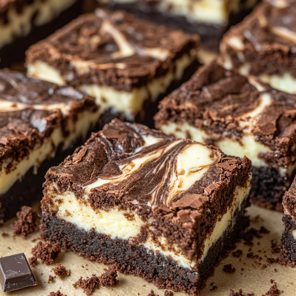 Fudgy Cheesecake Brownies: A Decadent Treat You Can’t Resist 3 inesboulila A batch of Fudgy Cheesecake Brownies featuring rich b053a035 6bcb 4756 af58 c3c9c39fffc7