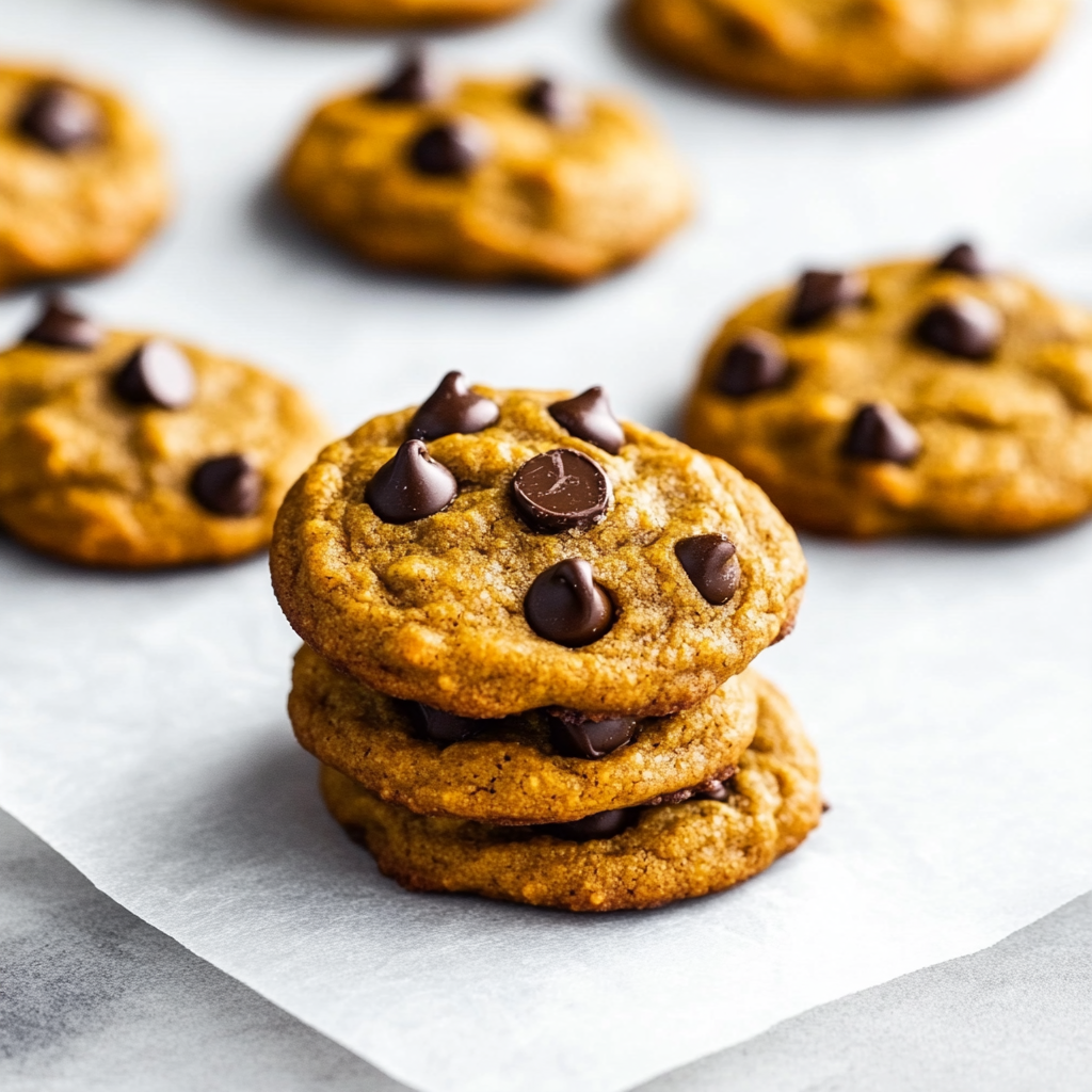 The Best Chewy Pumpkin Chocolate Chip Cookies with Brown Butter 3 inesboulila A batch of freshly baked Chewy Pumpkin Chocolate Ch 87590040 5a1a 48da bd18 760c04fde92b