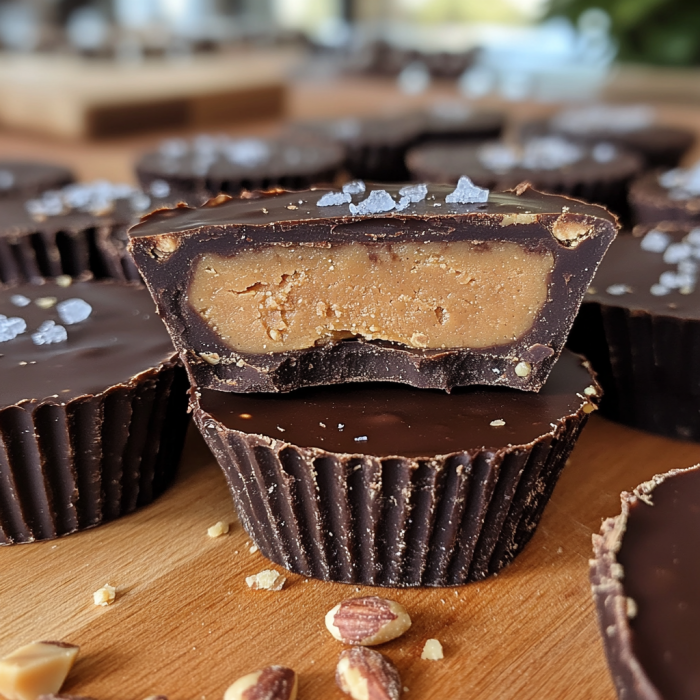 Protein Peanut Butter Cups 3 inesboulila A batch of homemade protein peanut butter cups each 79abe849 9fda 4f2c b5c5 d790e48a5c1f
