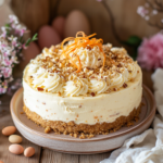 The Juiciest Carrot Cheesecake for Easter: Heavenly Delicious! 5 inesboulila A beautifully layered carrot cheesecake with a gold d725ad2f c2de 46f7 a4bf 872df442b665