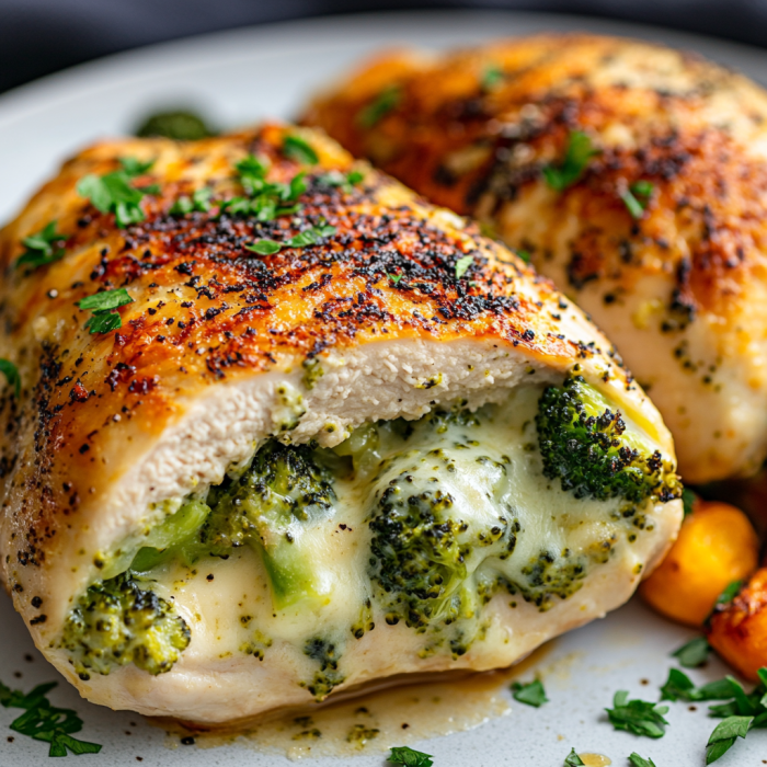Broccoli Stuffed Chicken Breast – A Flavorful and Healthy Dinner 3 inesboulila A beautifully plated Broccoli Stuffed Chicken Breas e627feae f1ae 4227 bf1e 23e85a35e70a