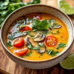 Tom Yum Goong Soup - Vegan Thai Soup (Low-Carb) 5 inesboulila A beautifully plated bowl of vegan Thai inspired so 564ec6a8 9092 4995 aed3 255cdf5f1e89