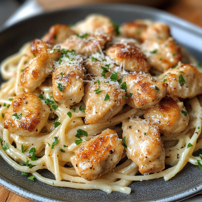 Garlic Butter Chicken Bites with Creamy Parmesan Pasta: A Flavorful and Satisfying Meal 3 inesboulila A beautifully plated dish of garlic butter chicken 21b3cfa6 211b 4ec2 bdec 0cde093a4283