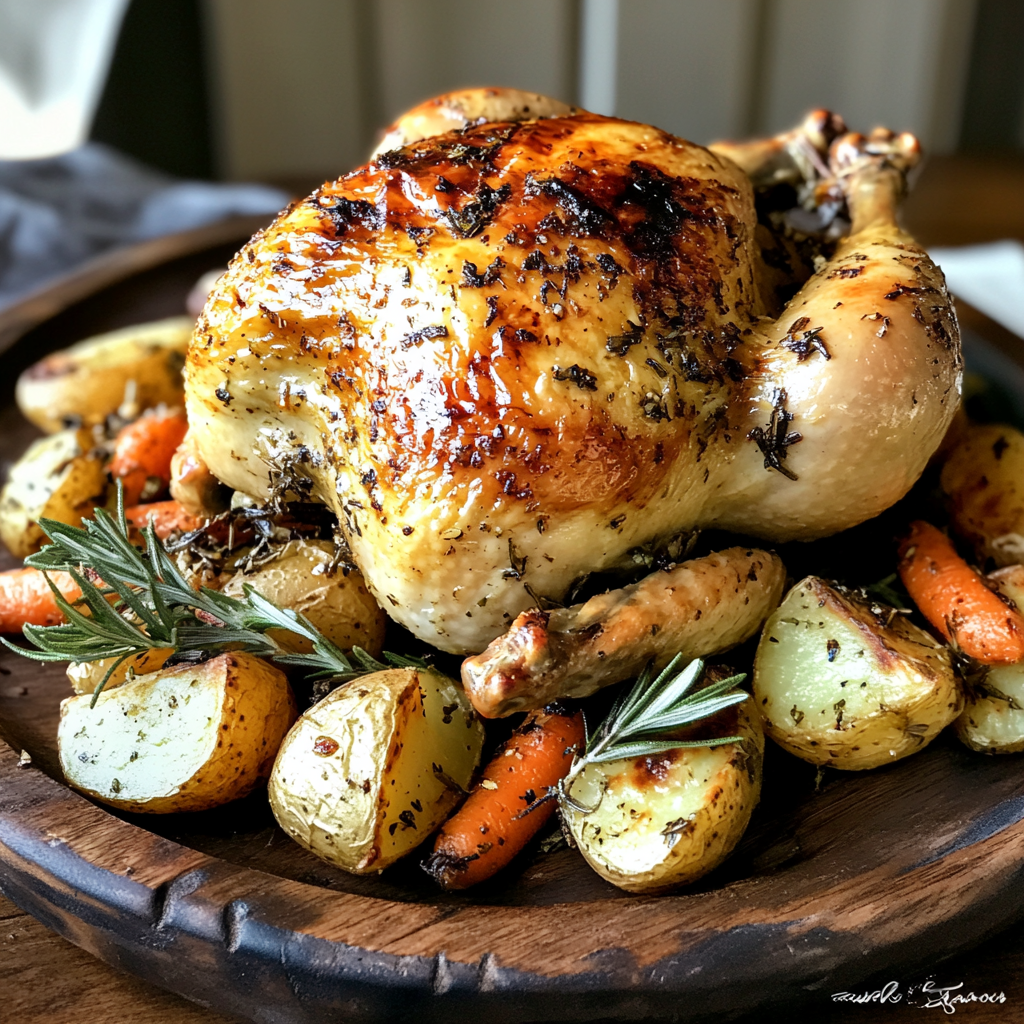 Irresistible Garlic Butter Roasted Chicken 3 inesboulila A beautifully roasted whole chicken with golden cri a709452b 3853 418c 9636 2ea40dde5a88