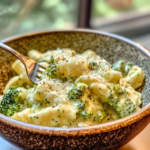 Creamy & Cheesy Broccoli Pasta 5 inesboulila A bowl of Creamy Cheesy Broccoli Pasta featuring t 01d12acc db2f 422c 8d40 8b0732b3232e