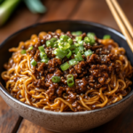 Stunning Mongolian Ground Beef Noodles Recipe for a Quick Dinner 5 inesboulila A bowl of Mongolian Ground Beef Noodles featuring t 6f6aeb74 2b2f 456b 8778 8bd2e92f8987