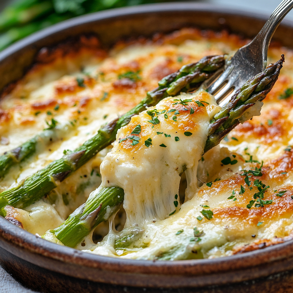 Irresistibly Cheesy Asparagus Bake 3 inesboulila A bubbling golden brown Cheesy Asparagus Bake with 8c07aed3 2cd2 42f2 b14c 03f79fa1cf87