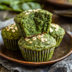 Moist Spinach Muffins 5 inesboulila A close up shot of vibrant green spinach muffins fr 4835d3b8 e014 4394 b53e 8b8b0f9095fa