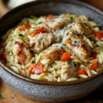 One-Pot Orzo Pasta with Chicken: Quick and Easy! 5 inesboulila A comforting bowl of One Pot Orzo Pasta with tender 9b70f199 a7f5 49cd b525 7c52c2aa052d