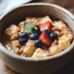 Overnight Baked French Toast Casserole for Two 5 inesboulila A cozy golden brown baked French toast casserole in 12cf482a 07f4 47c3 93df aa8941ece7a8