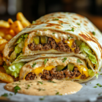 Big Mac Wraps Recipe 3 inesboulila A freshly made Big Mac wrap sliced in half to revea c98ec15f 6758 4cb4 9a4e 0d9cbe865e59