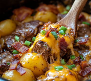 Crockpot Loaded Steak and Potato Bake Recipe 8 inesboulila A hearty crockpot loaded steak and potato bake feat a17ca45a ca41 4c27 8798 f302074c1b2b