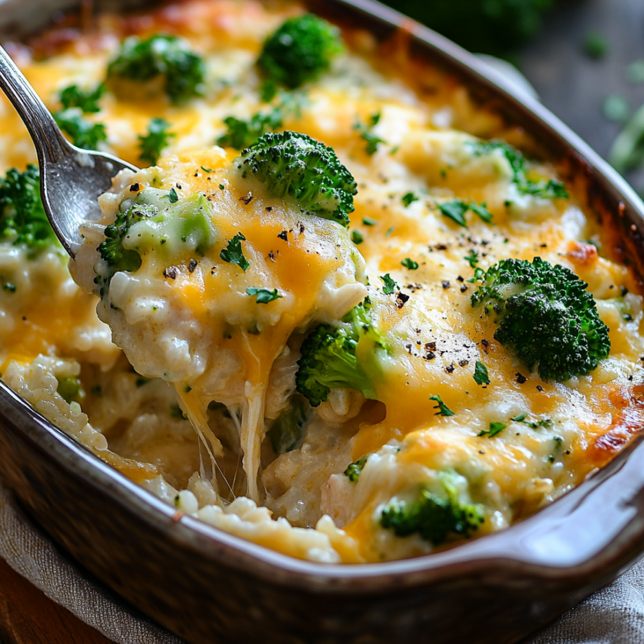 Cheesy Broccoli Chicken and Rice Casserole 3 inesboulila A hearty serving of Cheesy Broccoli Chicken and Ric 7124ebf3 d666 4056 b101 0bfd399180b4