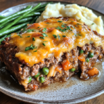 Comfort Food at Its Best: Loaded Meatloaf Bake 3 inesboulila A hearty slice of loaded meatloaf bake featuring te 6368c0a3 1b2f 423e 9510 a17f1d9b04c4