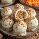 Decadent Carrot Cake Truffles for Every Occasion 3 inesboulila A plate of Decadent Carrot Cake Truffles coated in 74bd08ea 5a9d 4f19 a7c7 3b74ca630e90