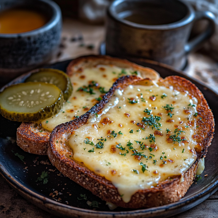 Melt-in-Your-Mouth Irish Cheese Toasties 3 inesboulila A plate of Irish Cheese Toasties featuring thick sl 3cf8ee7e 756a 444c 9088 a0a1c74de0fc