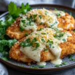 Juicy Longhorn Parmesan Chicken Made Simple 5 inesboulila A plate of Longhorn Parmesan Chicken featuring gold 38a52969 1b39 4107 a918 9cc571d0b514