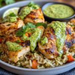 Peruvian Chicken & Rice with Green Sauce 5 inesboulila A plate of Peruvian Chicken Rice with Green Sauce c4a389c0 5d48 401b a92a b258ea31fba7