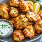 Chicken Fritters: Crispy, Tender, and Full of Flavor 5 inesboulila A plate of golden brown chicken fritters crispy on f83e1b4d ec9d 455a 91da 030953175821